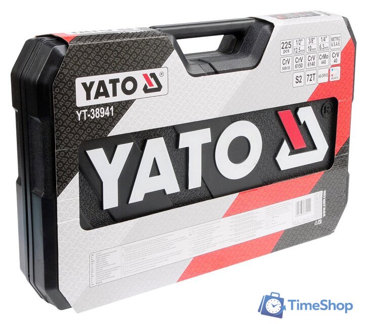 Универсальный набор инструментов Yato YT-38941 (225 предметов) - Изображение №4 — Интернет-магазин Time-Shop