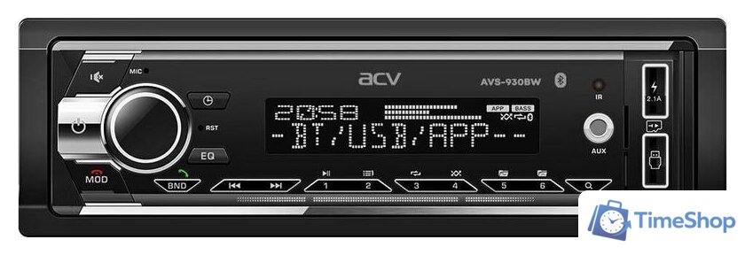 USB-магнитола ACV AVS-930BW - Изображение №1 — Интернет-магазин Time-Shop