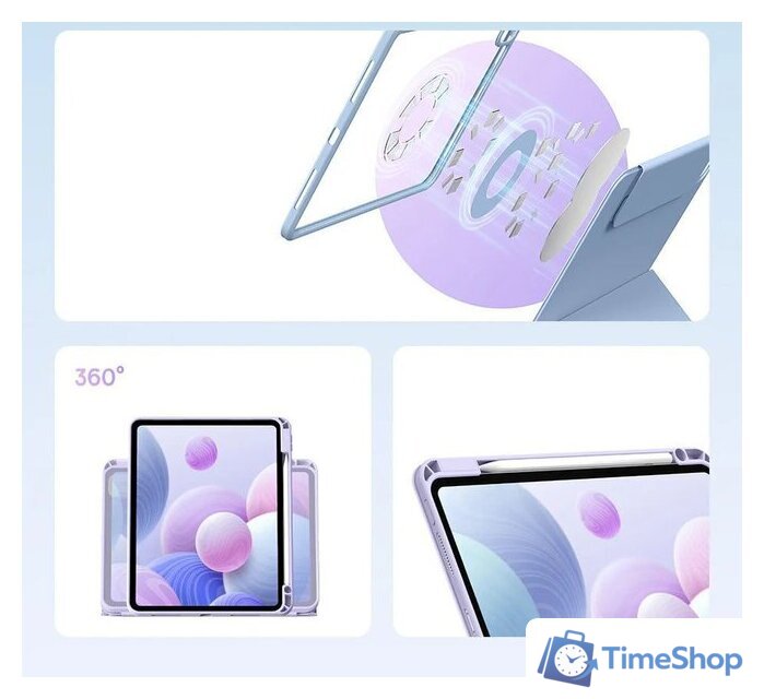 Чехол для планшета Baseus Minimalist для Apple iPad 10.2 (голубой) - Изображение №22 — Интернет-магазин Time-Shop