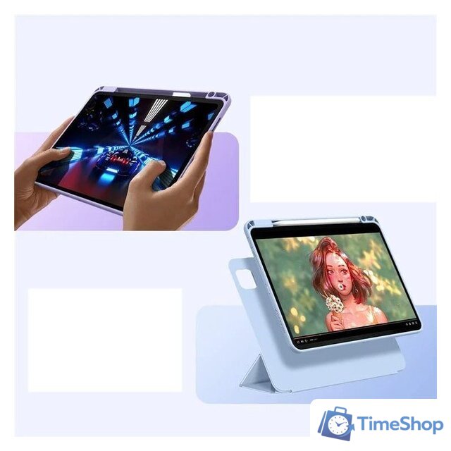Чехол для планшета Baseus Minimalist для Apple iPad 10.2 (голубой) - Изображение №25 — Интернет-магазин Time-Shop
