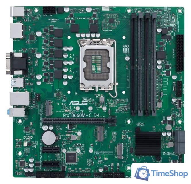 Материнская плата ASUS Pro B660M-C D4-CSM - Изображение №1 — Интернет-магазин Time-Shop