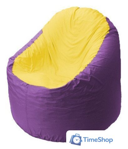 Кресло-мешок Flagman Bravo B1.1-37 (фиолетовый/желтый) - Изображение №1 — Интернет-магазин Time-Shop