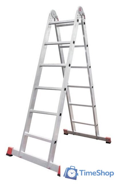 Лестница-трансформер Новая высота NV 331 шарнирная 2x6 ступеней - Изображение №1 — Интернет-магазин Time-Shop