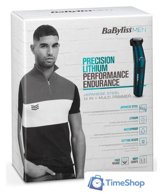 Триммер для бороды и усов BaByliss MT890E - Изображение №8 — Интернет-магазин Time-Shop
