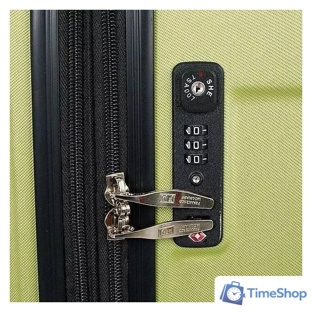 Чемодан-спиннер Francesco Molinary 336-161426/3-20 (салатовый) - Изображение №8 — Интернет-магазин Time-Shop