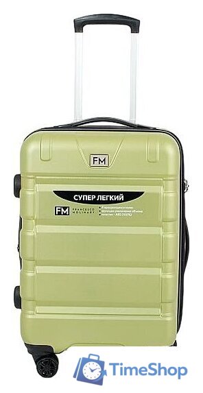 Чемодан-спиннер Francesco Molinary 336-161426/3-20 (салатовый) - Изображение №1 — Интернет-магазин Time-Shop