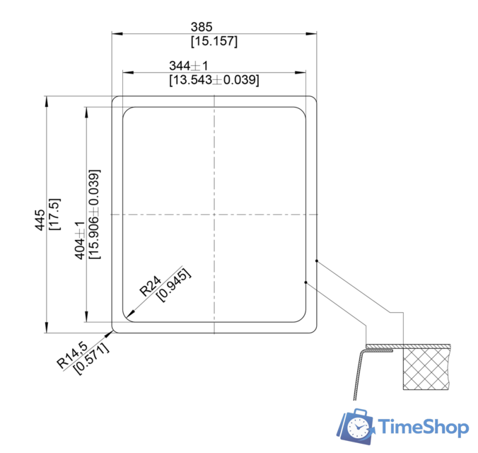 Кухонная мойка Blanco Andano 340-IF (без клапана-автомата) - Изображение №5 — Интернет-магазин Time-Shop