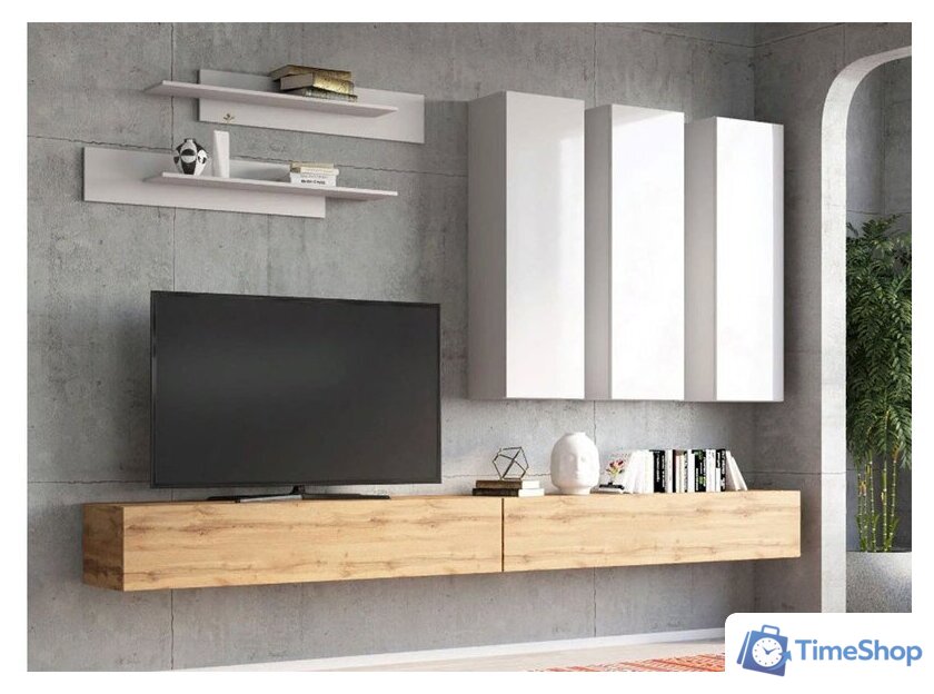 Полка НК-Мебель Point Тип-30 (дуб вотан) - Изображение №3 — Интернет-магазин Time-Shop