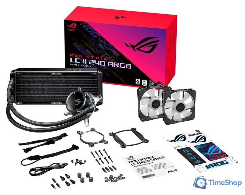 Система жидкостного охлаждения для процессора ASUS ROG Strix LC II 240 ARGB - Изображение №3 — Интернет-магазин Time-Shop
