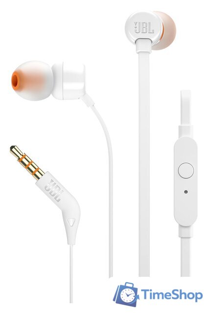 Наушники JBL Tune 110 (белый) - Изображение №1 — Интернет-магазин Time-Shop