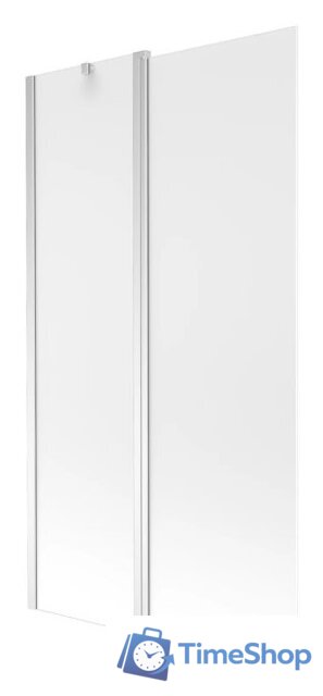 Стеклянная шторка для ванны Mexen Flip Chrome Matt 100 - Изображение №1 — Интернет-магазин Time-Shop