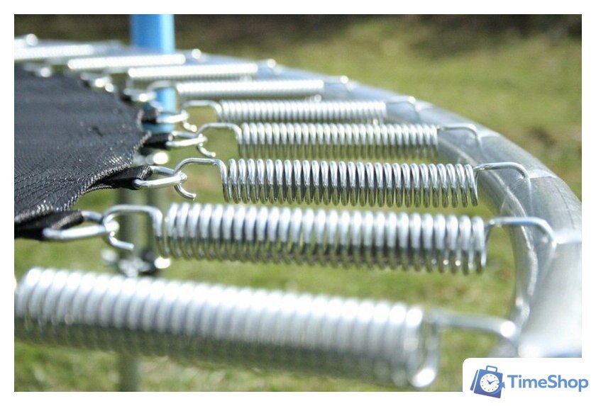 Батут Atlas Sport 312 см - 10ft Pro (3 ноги, внешняя сетка, синий) - Изображение №4 — Интернет-магазин Time-Shop