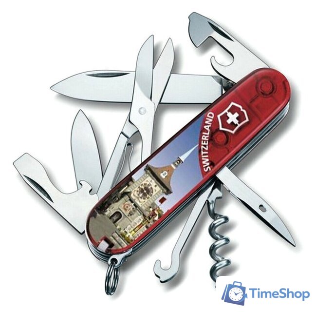 Складной нож Victorinox Climber Bern 1.3703.TE6 (красный) - Изображение №1 — Интернет-магазин Time-Shop