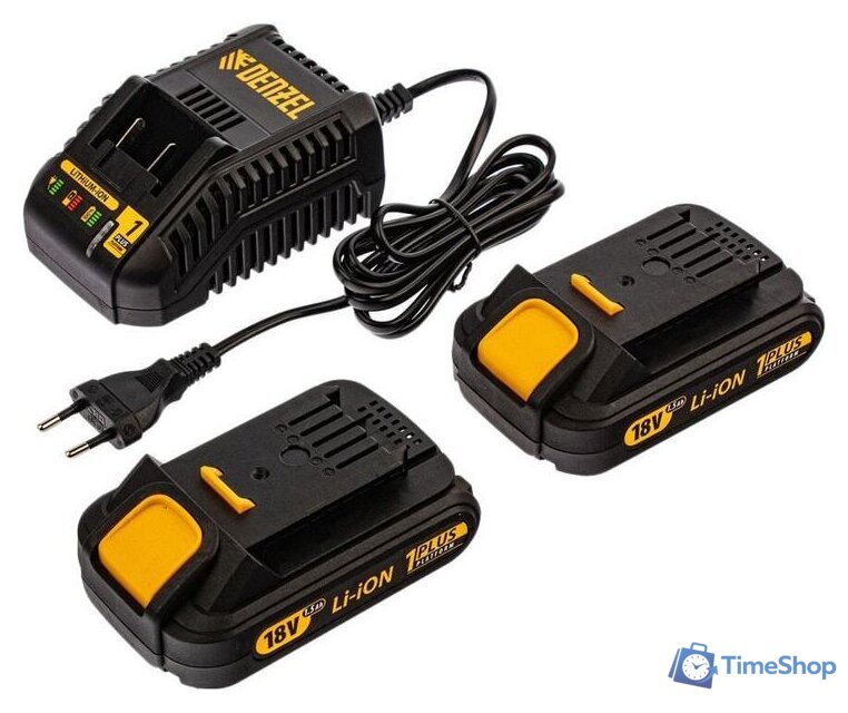 Дрель-шуруповерт Denzel BLDL-IB-IB-18-02 (с 2-мя АКБ, кейс) - Изображение №13 — Интернет-магазин Time-Shop