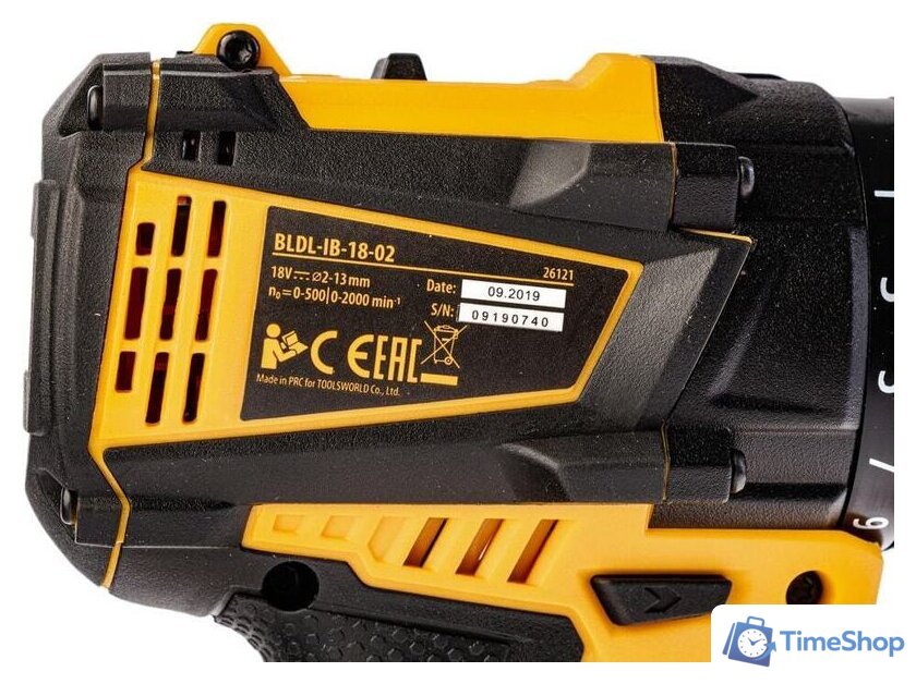 Дрель-шуруповерт Denzel BLDL-IB-IB-18-02 (с 2-мя АКБ, кейс) - Изображение №11 — Интернет-магазин Time-Shop