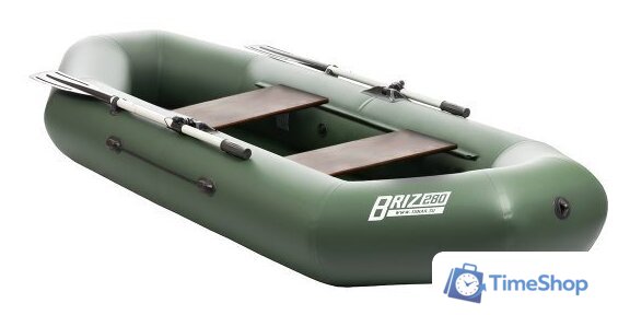 Гребная лодка Тонар Бриз 280 (зеленый) - Изображение №1 — Интернет-магазин Time-Shop