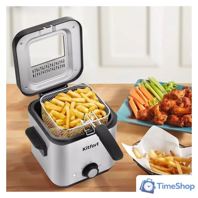 Фритюрница Kitfort KT-4075 - Изображение №8 — Интернет-магазин Time-Shop