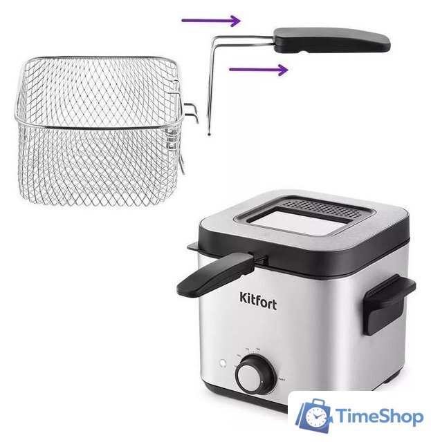 Фритюрница Kitfort KT-4075 - Изображение №4 — Интернет-магазин Time-Shop