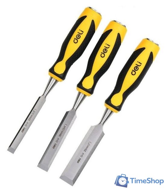 Набор стамесок Deli DL6203-ED1 (3 предмета) - Изображение №1 — Интернет-магазин Time-Shop