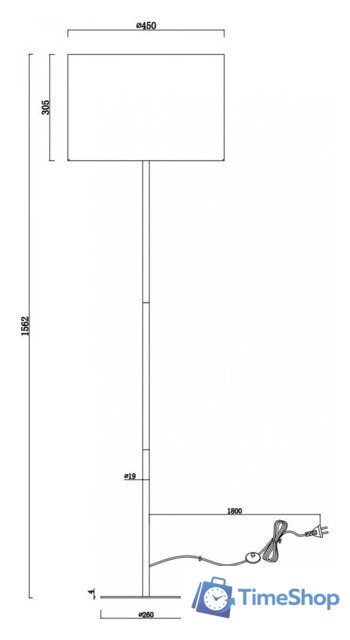 Торшер Moderli Gingko V11007-F - Изображение №2 — Интернет-магазин Time-Shop
