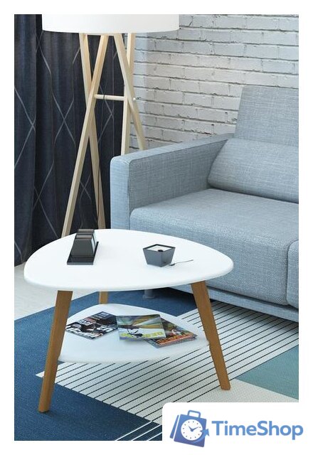 Журнальный столик Калифорния мебель Бруклин (белый) - Изображение №4 — Интернет-магазин Time-Shop