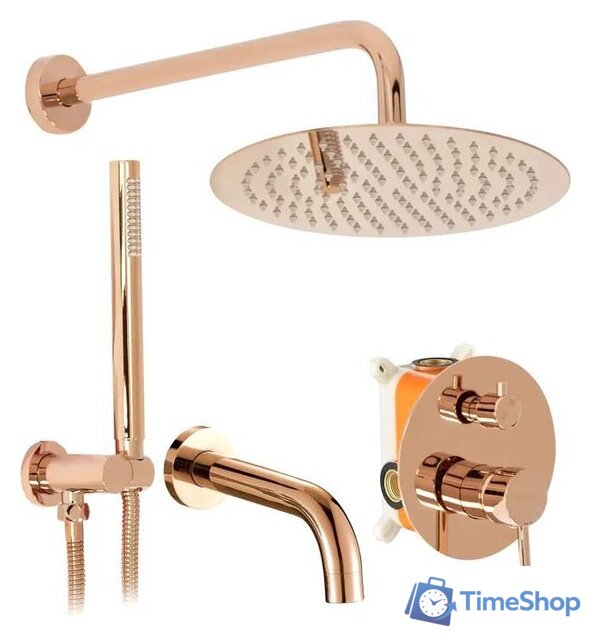 Душевая система  Rea Lungo Rose Gold REA-P6610 - Изображение №1 — Интернет-магазин Time-Shop
