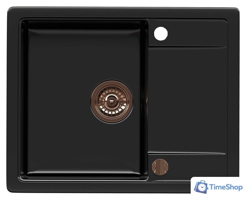 Кухонная мойка Kernau KGS Z 4557 1B1D Deep Black - Изображение №3 — Интернет-магазин Time-Shop