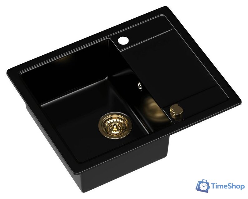 Кухонная мойка Kernau KGS Z 4557 1B1D Deep Black - Изображение №9 — Интернет-магазин Time-Shop