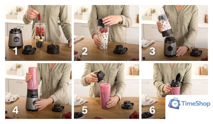 Стационарный блендер Bosch MMB2111S - Изображение №18 — Интернет-магазин Time-Shop