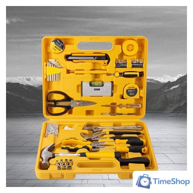 Набор домашнего мастера Deli EDL1048J (48 предметов) - Изображение №1 — Интернет-магазин Time-Shop