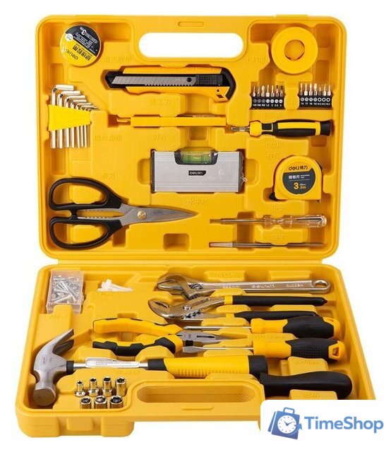 Набор домашнего мастера Deli EDL1048J (48 предметов) - Изображение №3 — Интернет-магазин Time-Shop