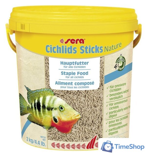 Сухой корм Sera Cichlids Sticks Nature 2 кг - Изображение №1 — Интернет-магазин Time-Shop