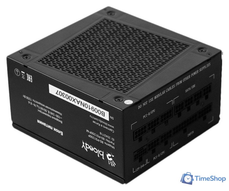 Блок питания A4Tech Bloody BD-PS1250P - Изображение №1 — Интернет-магазин Time-Shop