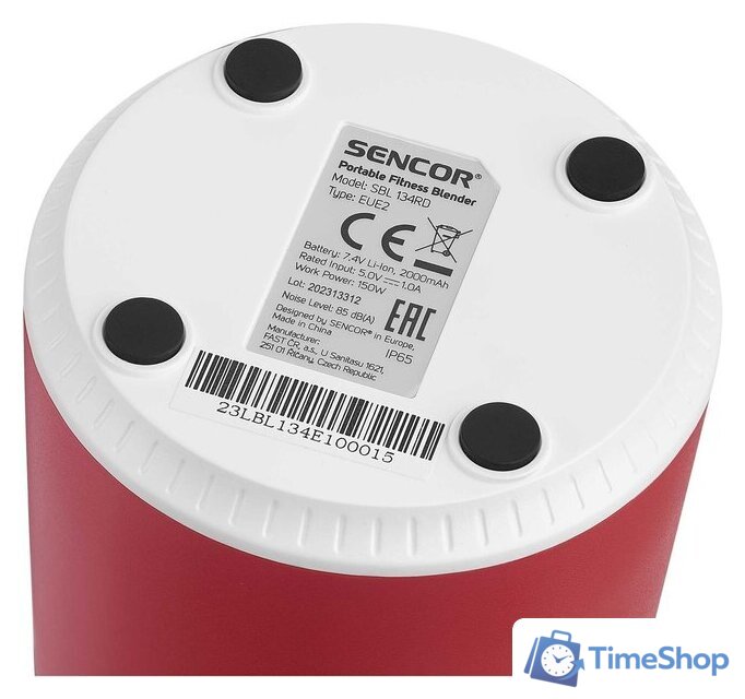Портативный блендер Sencor SBL 134RD - Изображение №6 — Интернет-магазин Time-Shop