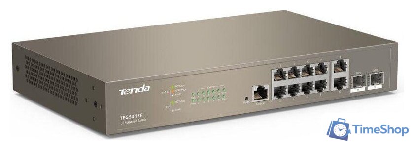 Управляемый коммутатор 3-го уровня Tenda TEG5312F - Изображение №1 — Интернет-магазин Time-Shop