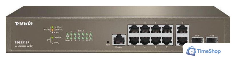 Управляемый коммутатор 3-го уровня Tenda TEG5312F - Изображение №2 — Интернет-магазин Time-Shop