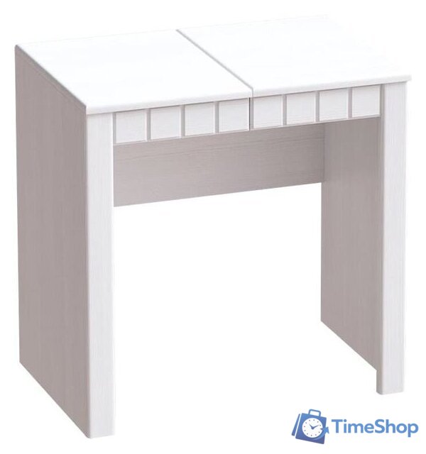 Туалетный столик с зеркалом Мебельград Прованс (бодега белая/платина премиум) - Изображение №2 — Интернет-магазин Time-Shop