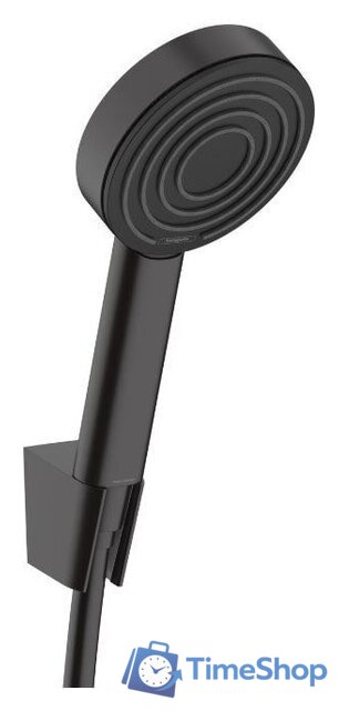 Душевой гарнитур  Hansgrohe Pulsify 105 1jet 24301670 (черный матовый) - Изображение №1 — Интернет-магазин Time-Shop