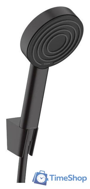 Душевой гарнитур  Hansgrohe Pulsify 105 1jet 24301670 (черный матовый) - Изображение №1 — Интернет-магазин Time-Shop