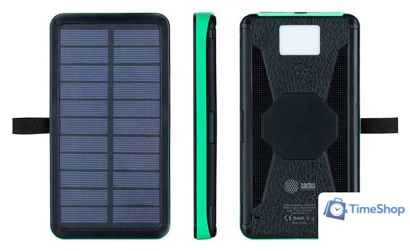 Внешний аккумулятор CACTUS CS-PBFSPT-10000 (черный) - Изображение №1 — Интернет-магазин Time-Shop
