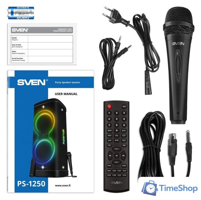 Беспроводная колонка SVEN PS-1250 - Изображение №10 — Интернет-магазин Time-Shop