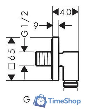 Шланговое подключение Hansgrohe FixFit Fine E 28883140 - Изображение №8 — Интернет-магазин Time-Shop