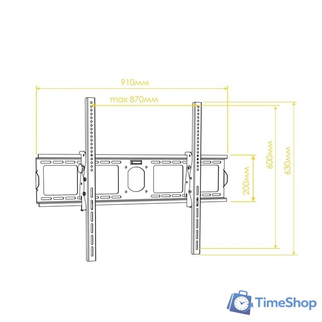 Кронштейн для телевизора Onkron UT4 (черный) - Изображение №3 — Интернет-магазин Time-Shop