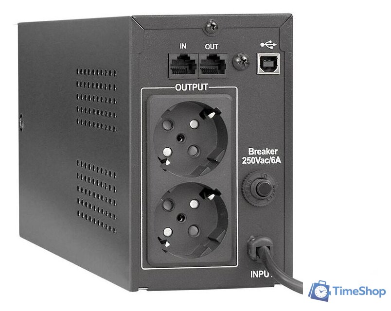 Источник бесперебойного питания ExeGate BNB-850.LED.AVR.EURO.RJ.USB EP285474RUS - Изображение №2 — Интернет-магазин Time-Shop