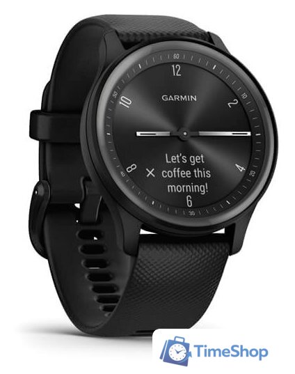 Умные часы Garmin Vivomove Sport (черный/черный сланцевый) - Изображение №3 — Интернет-магазин Time-Shop