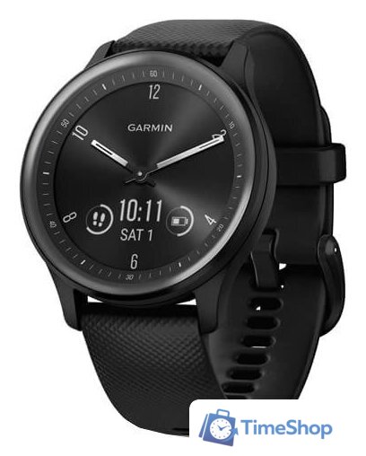 Умные часы Garmin Vivomove Sport (черный/черный сланцевый) - Изображение №1 — Интернет-магазин Time-Shop