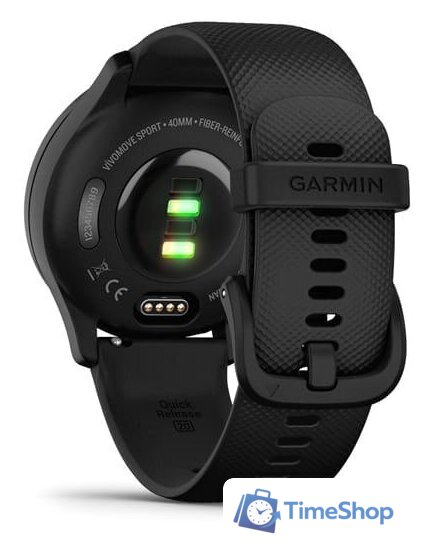 Умные часы Garmin Vivomove Sport (черный/черный сланцевый) - Изображение №6 — Интернет-магазин Time-Shop