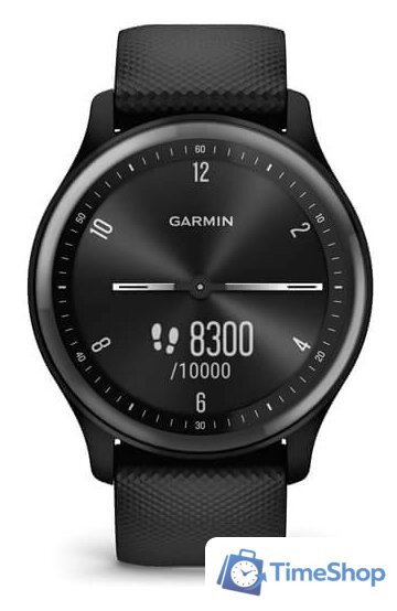 Умные часы Garmin Vivomove Sport (черный/черный сланцевый) - Изображение №4 — Интернет-магазин Time-Shop