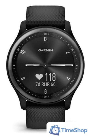 Умные часы Garmin Vivomove Sport (черный/черный сланцевый) - Изображение №7 — Интернет-магазин Time-Shop