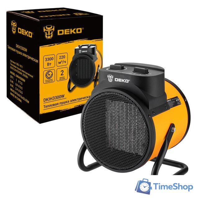 Электрическая тепловая пушка Deko DKIH3300W - Изображение №1 — Интернет-магазин Time-Shop